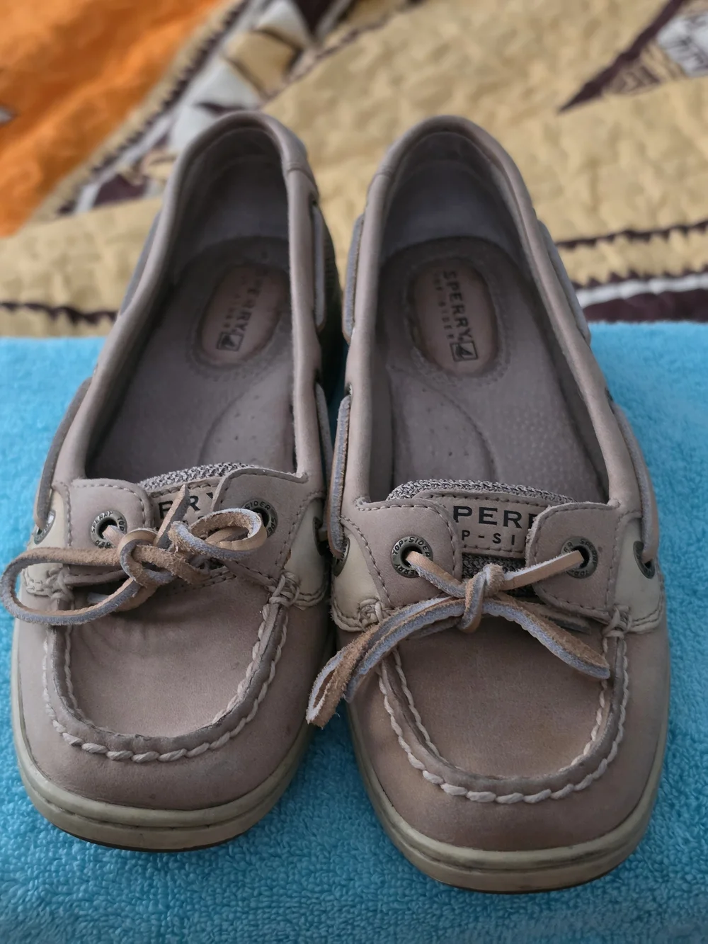 Sperry Taupe Boat Shoes for Youth Classic Slip-On Deck Shoe